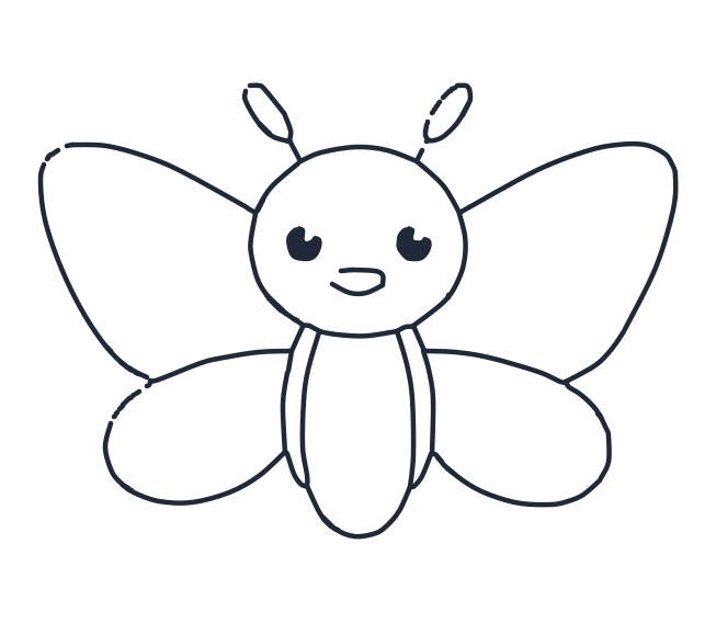 Cómo dibujar una mariposa