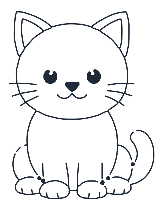 Cómo dibujar un gato