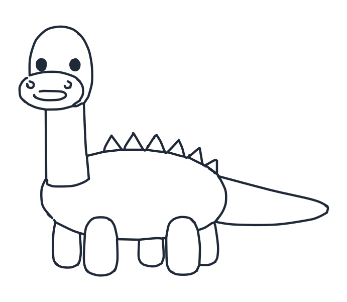 Cómo dibujar un dinosaurio