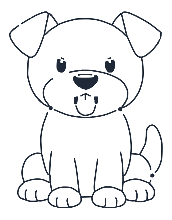 How to draw a dog