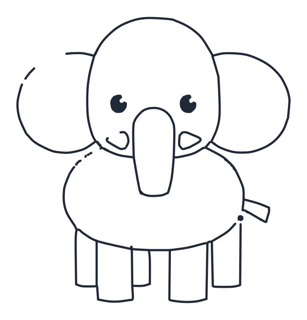 Cómo dibujar un elefante