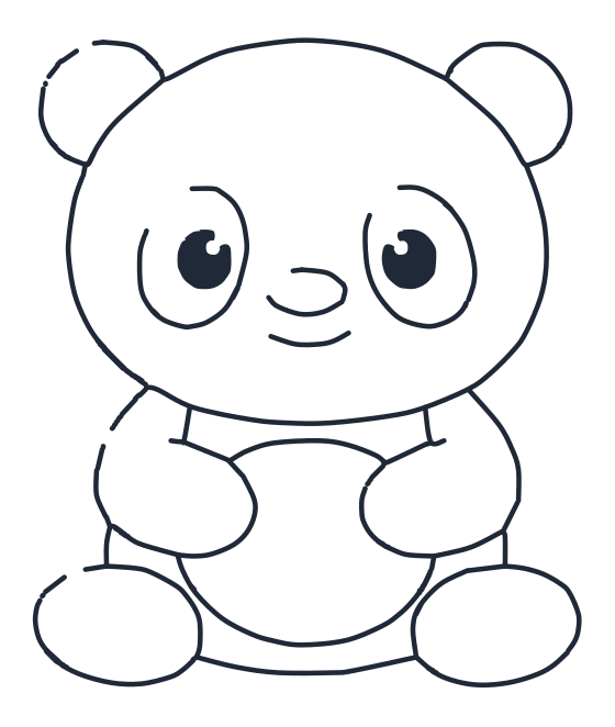 Cómo dibujar un panda