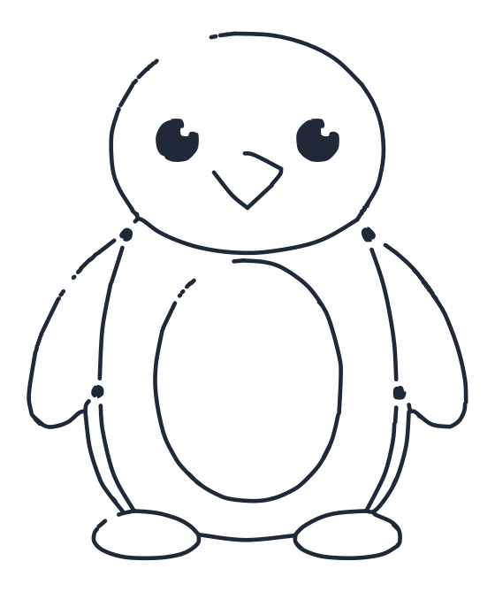 How to draw a penguin