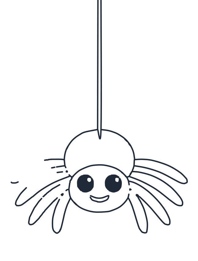 How to draw a spider