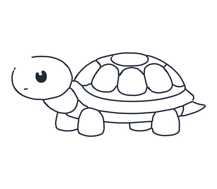 Cómo dibujar una tortuga